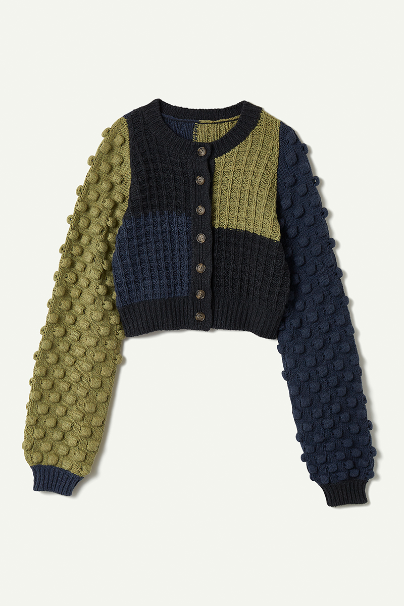 Bubble Patchwork Cardigan