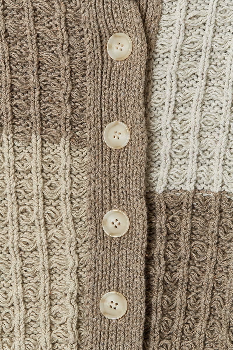 Bubble Patchwork Cardigan 詳細画像 White 3
