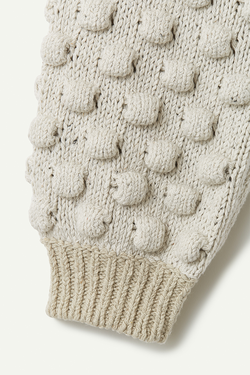 Bubble Patchwork Cardigan 詳細画像 White 4