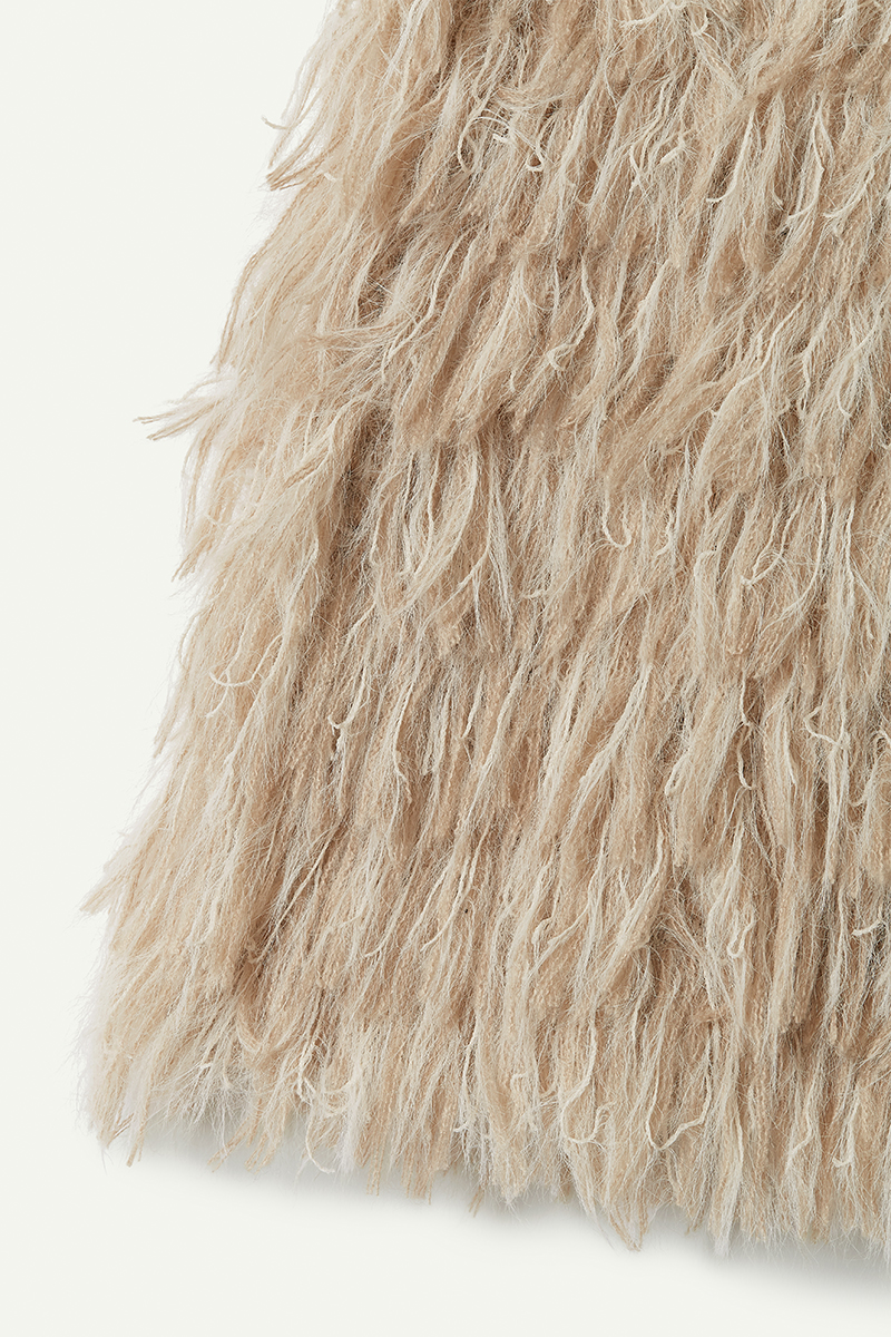 Mohair Mixed Fringe Shorts 詳細画像 Ivory 3