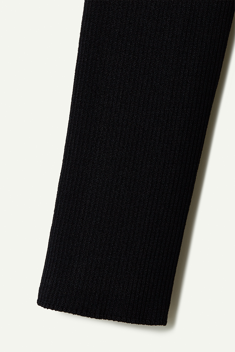 Naia Twist Knitted Top 詳細画像 Black 4