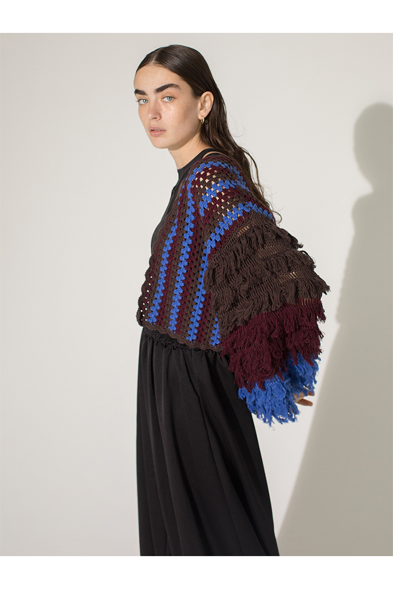 Holiday Crochet Short Gown 詳細画像 Blue 1