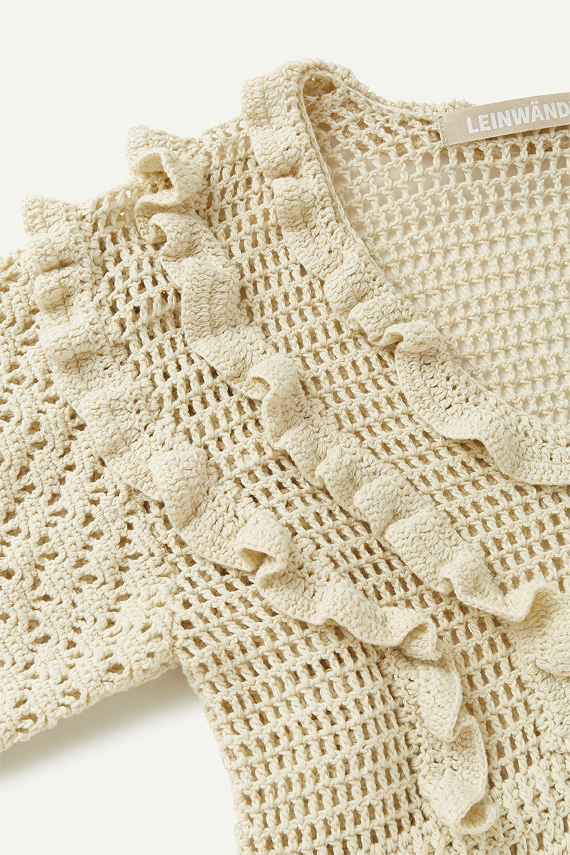 Fruits Mix Crochet Cardigan 詳細画像 White 3