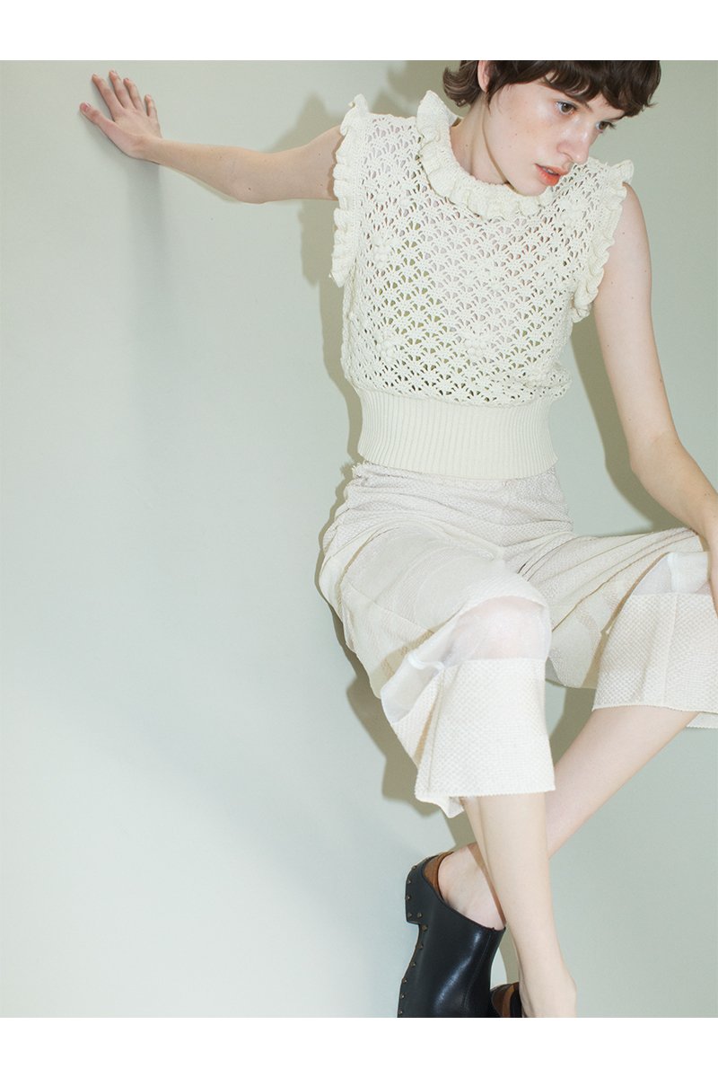 Fruits Mix Crochet Top 詳細画像 White 1