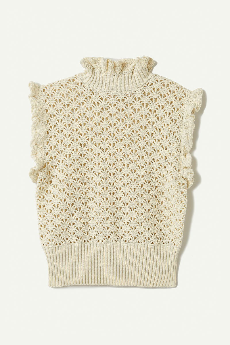 Fruits Mix Crochet Top 詳細画像 White 2