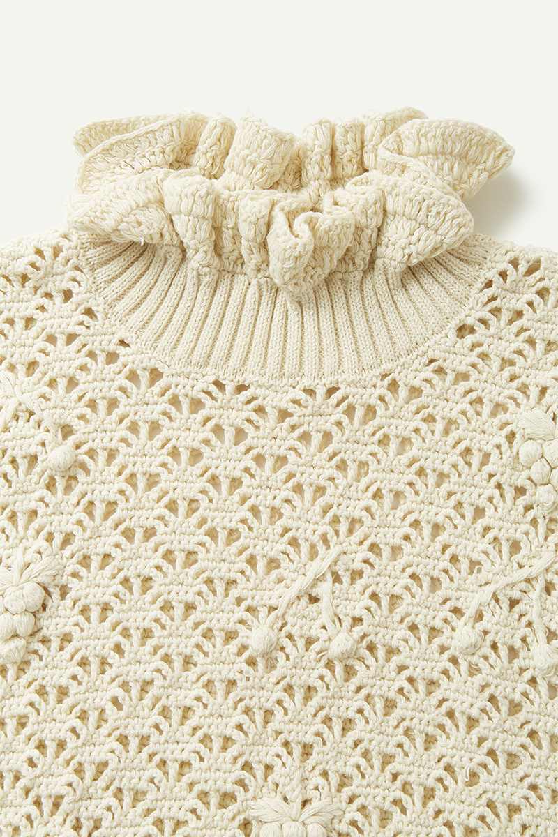 Fruits Mix Crochet Top 詳細画像 White 3