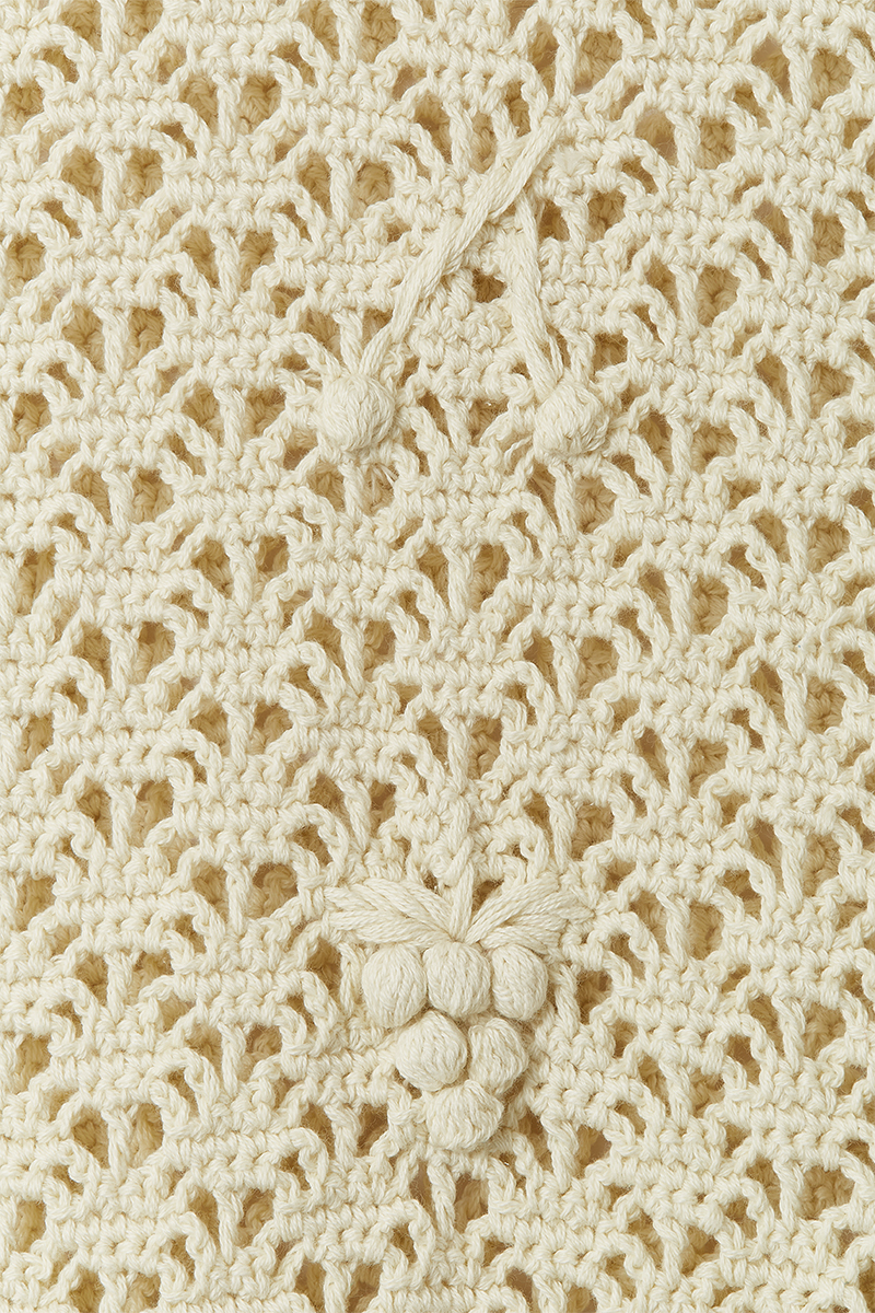 Fruits Mix Crochet Top 詳細画像 White 4