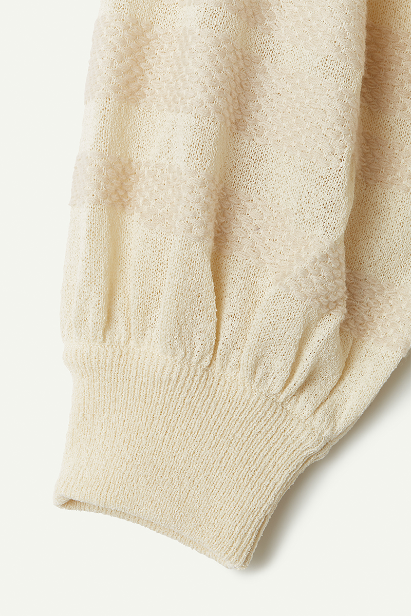 Nature Weaving Knitted Top 詳細画像 White 4