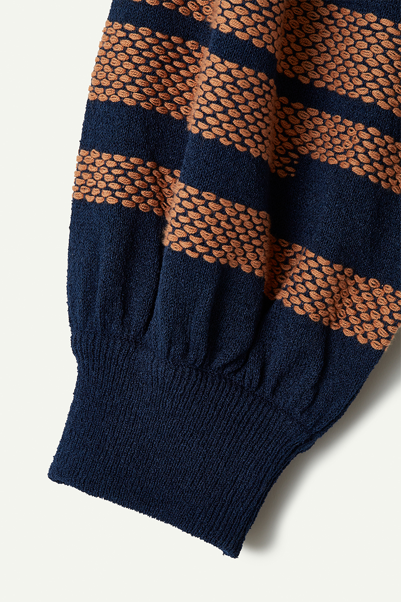 Nature Weaving Knitted Top 詳細画像 Blue 4