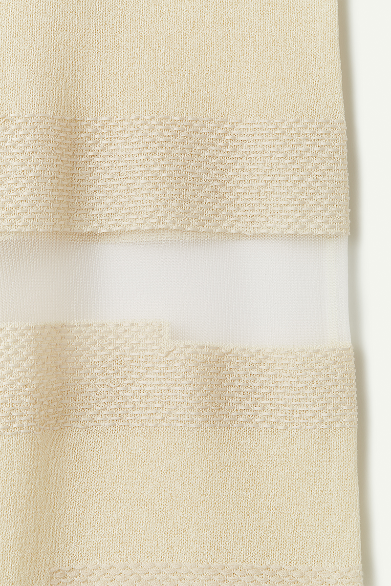 Nature Weaving Knitted Trousers 詳細画像 White 3