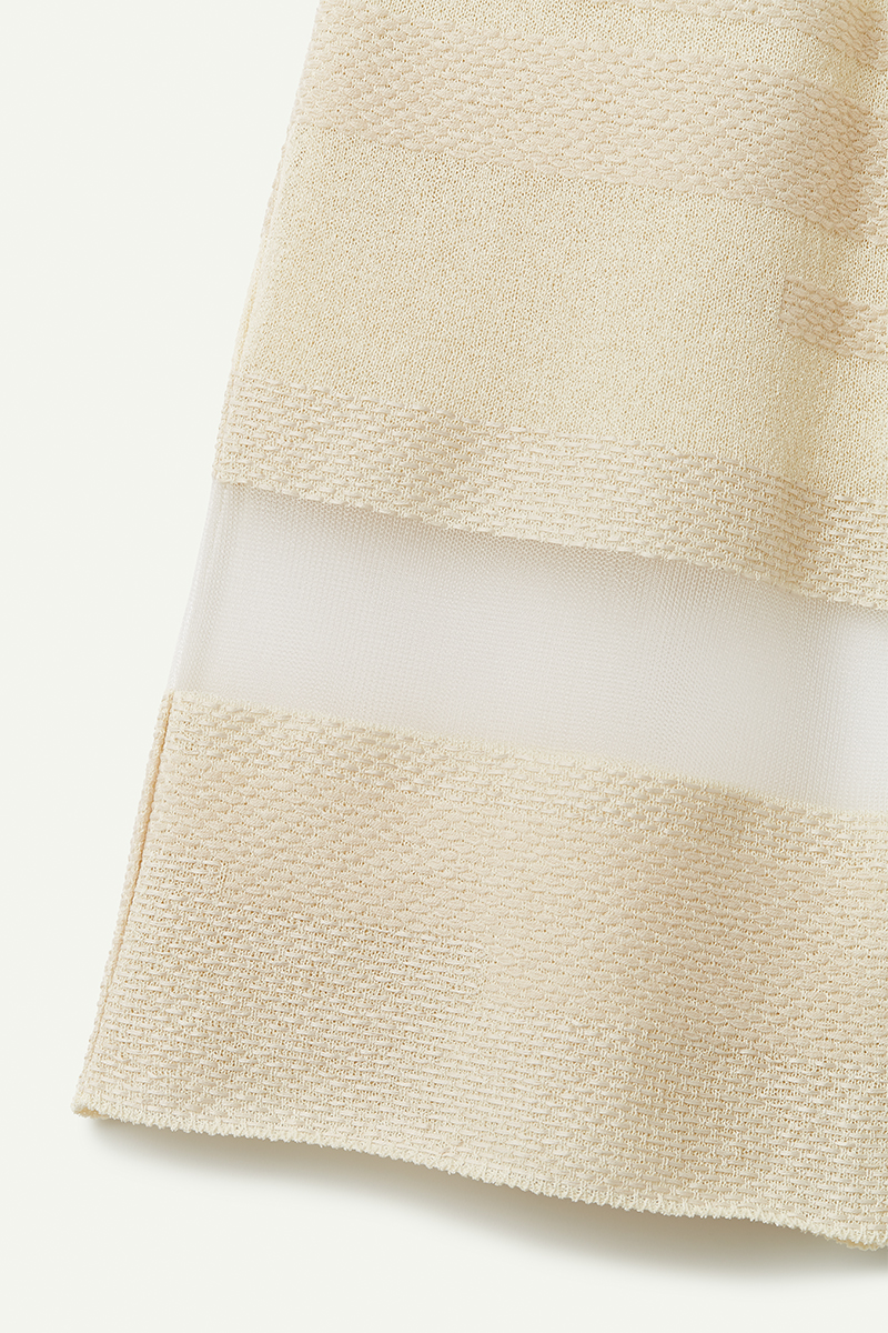 Nature Weaving Knitted Trousers 詳細画像 White 4
