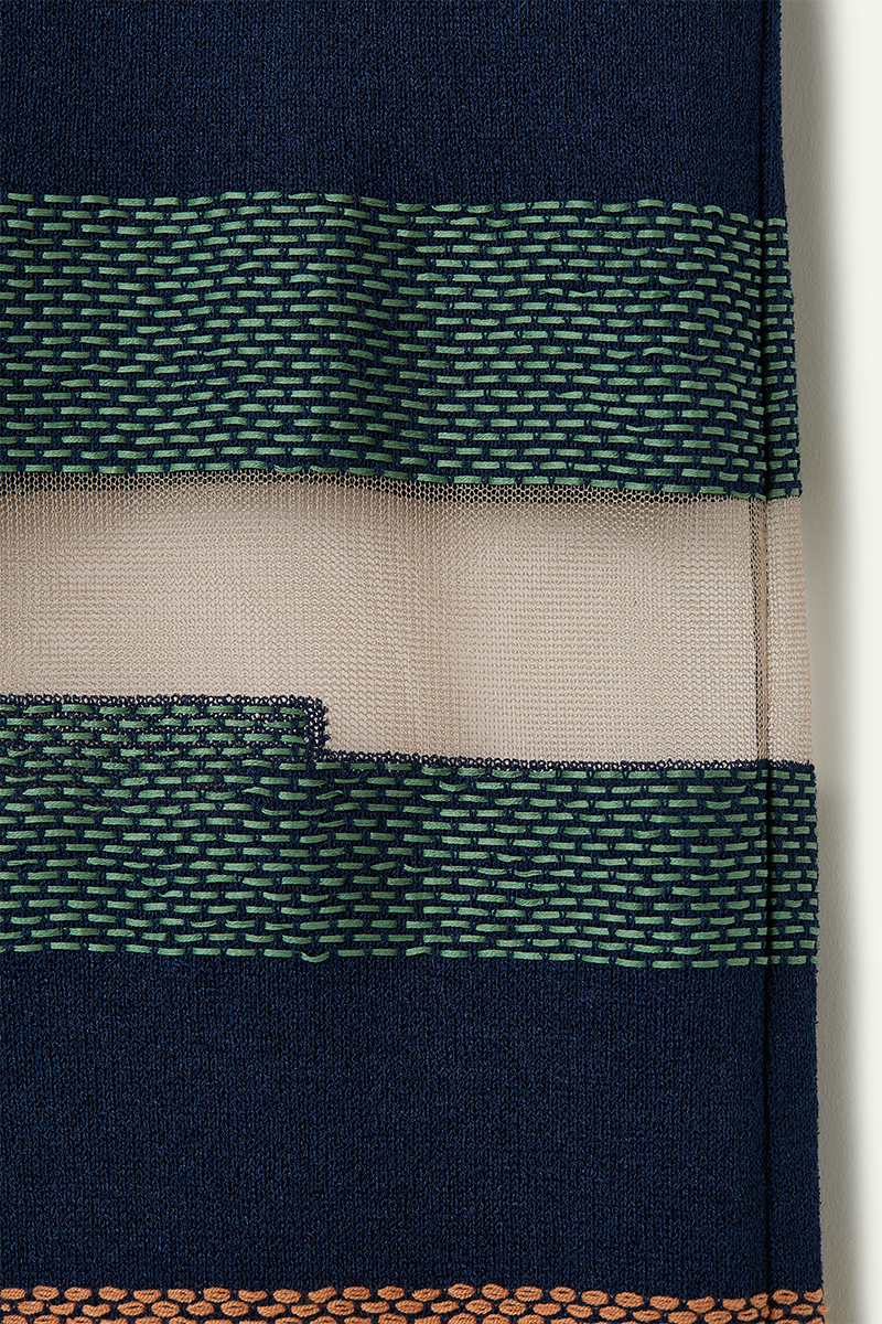 Nature Weaving Knitted Trousers 詳細画像 Blue 3