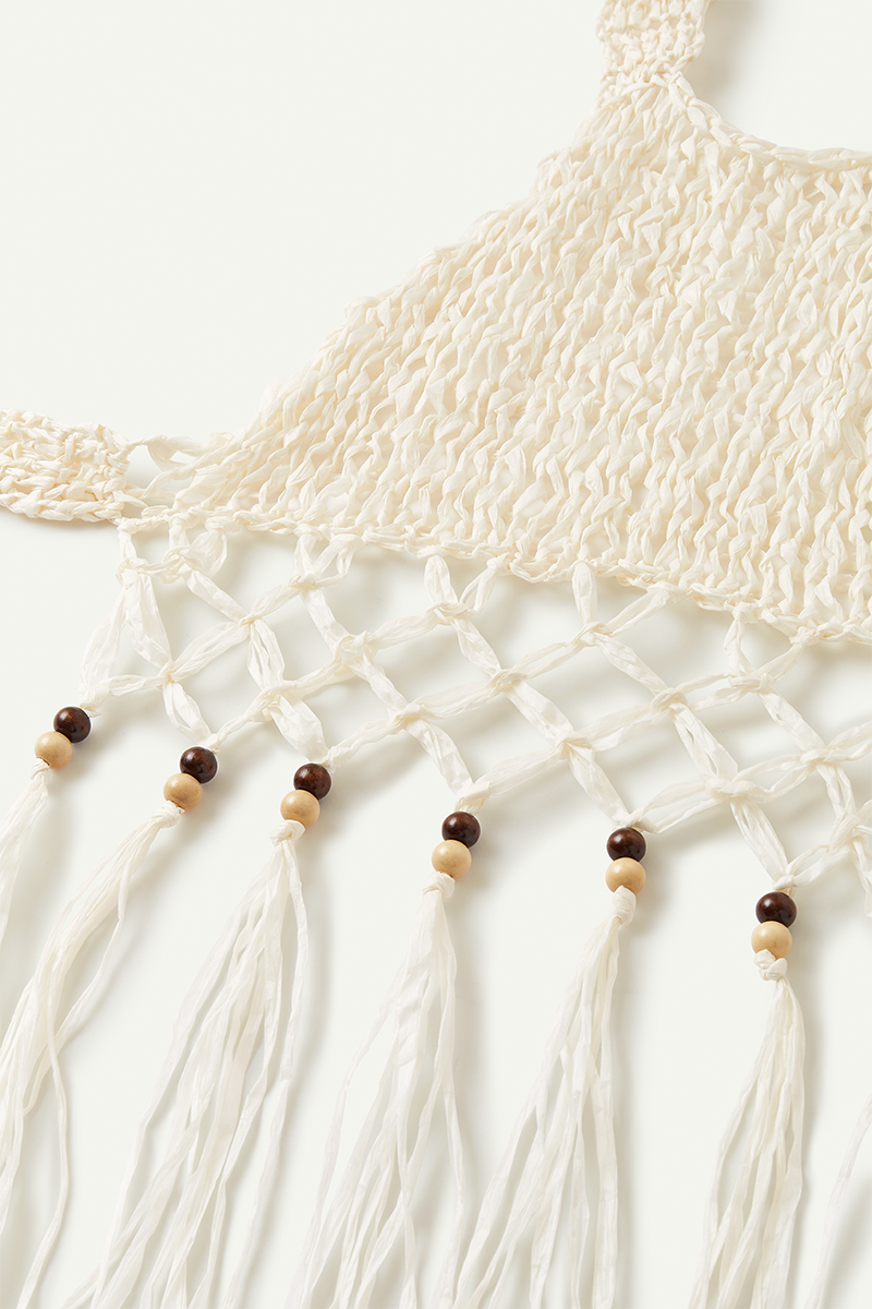 Washi Yarn Summer Top 詳細画像 White 3