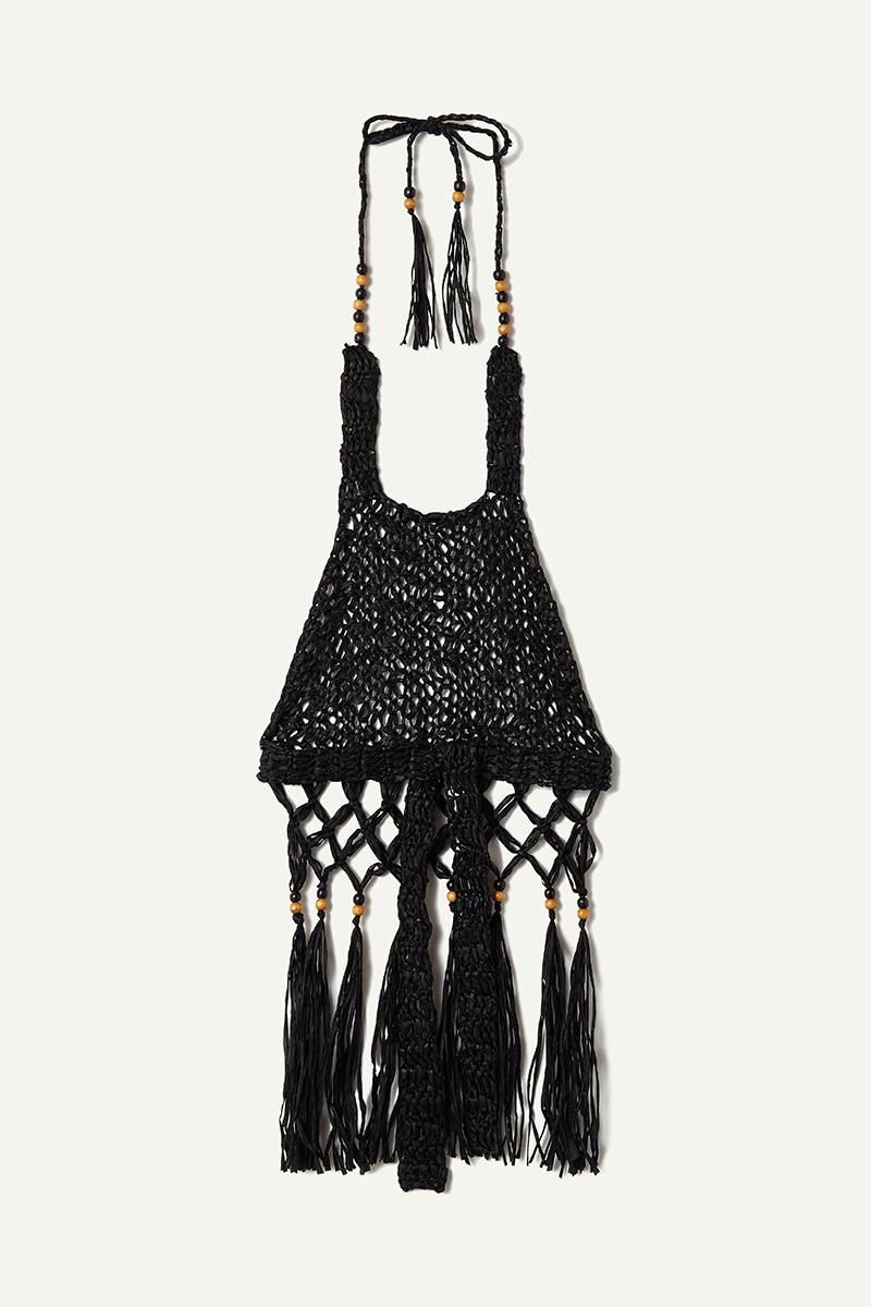 Washi Yarn Summer Top 詳細画像 Black 2