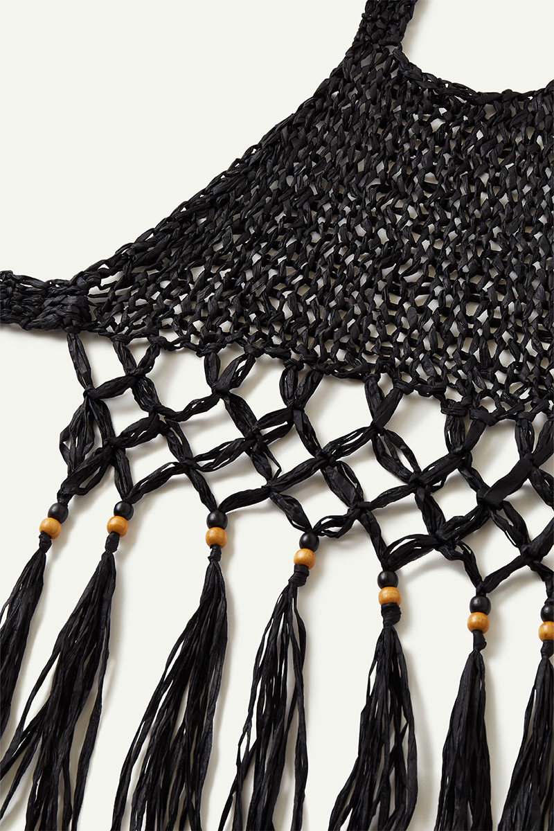 Washi Yarn Summer Top 詳細画像 Black 3