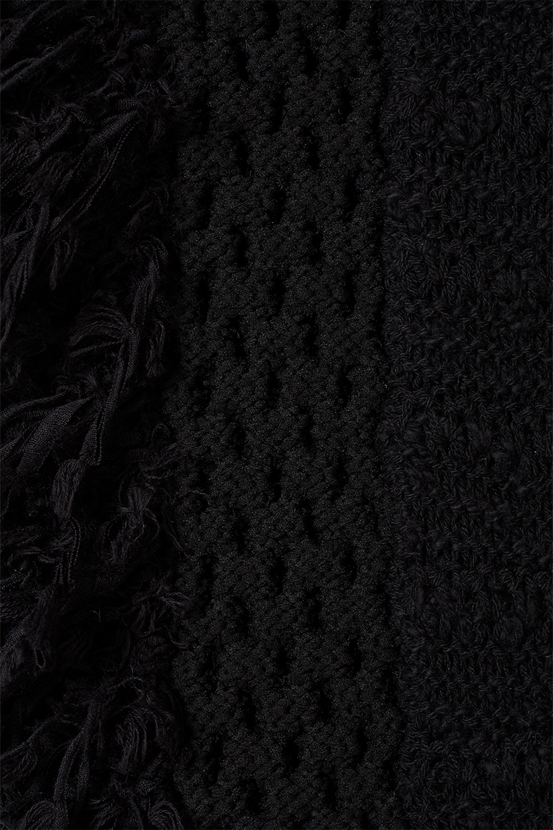 Patchwork Fringe Top 詳細画像 Black 3