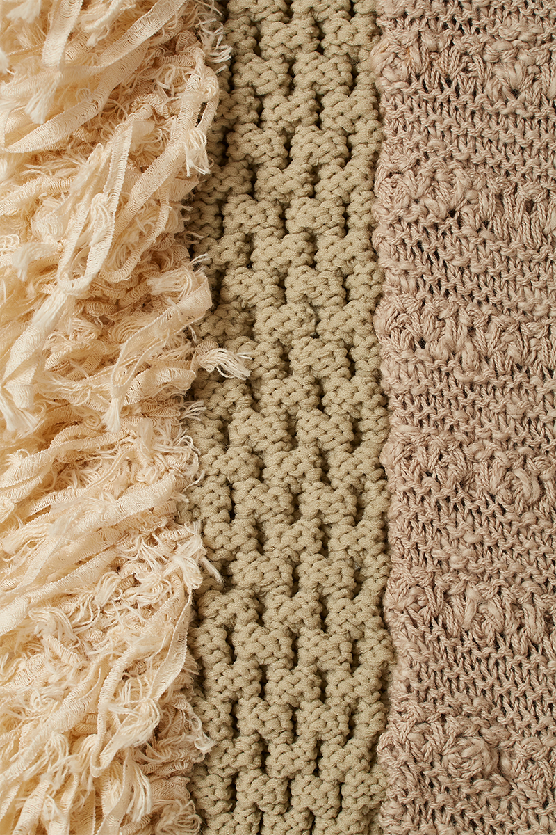 Patchwork Fringe Top 詳細画像 Beige 3