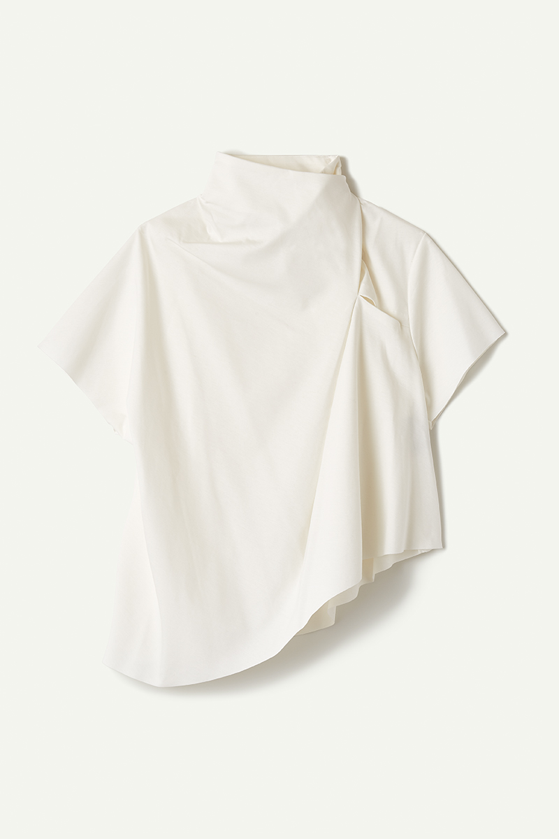 Meo Drape Tee 詳細画像 White 3