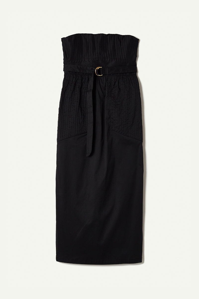 Tucked Pencil Skirt 詳細画像 Black 1