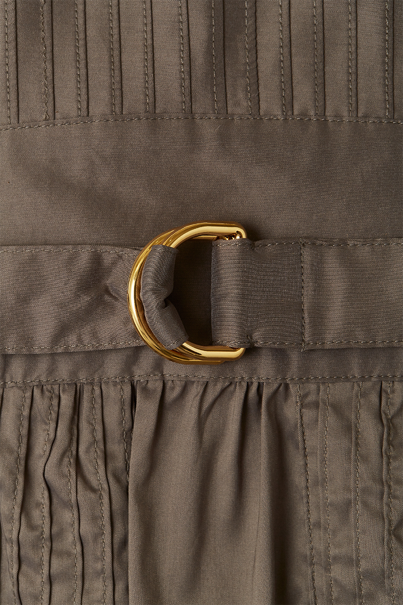 Tucked Pencil Skirt 詳細画像 Khaki 3