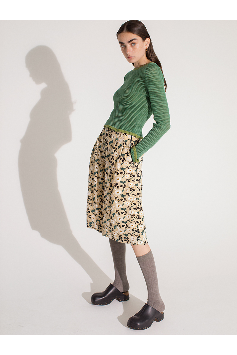 Garden Flower Lace Trousers 詳細画像 White 2