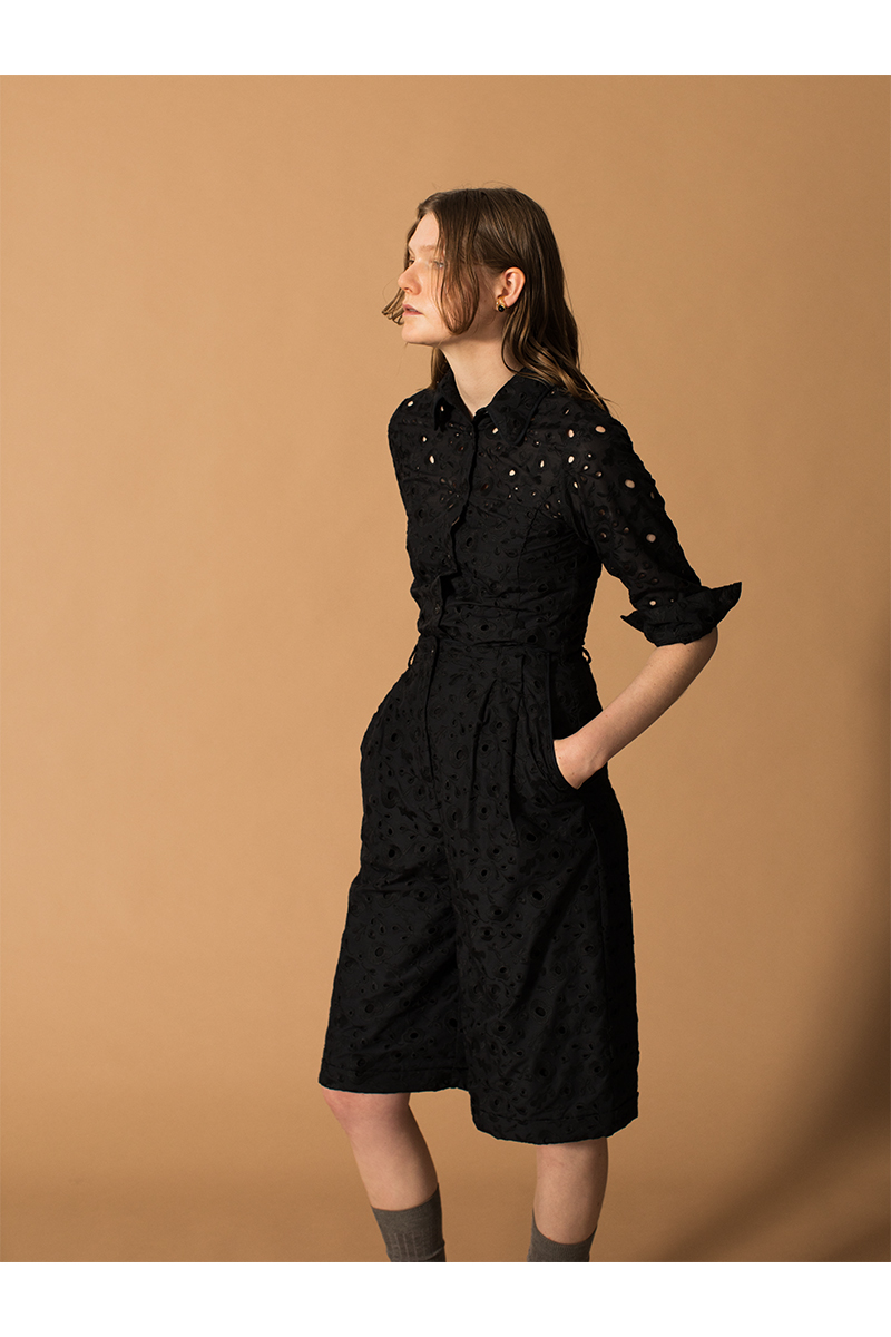 Garden Flower Lace Trousers 詳細画像 Black 2