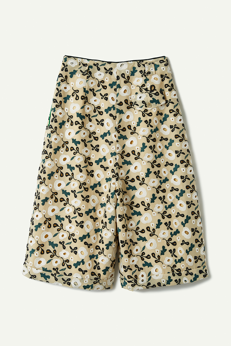 Garden Flower Lace Trousers 詳細画像 White 2