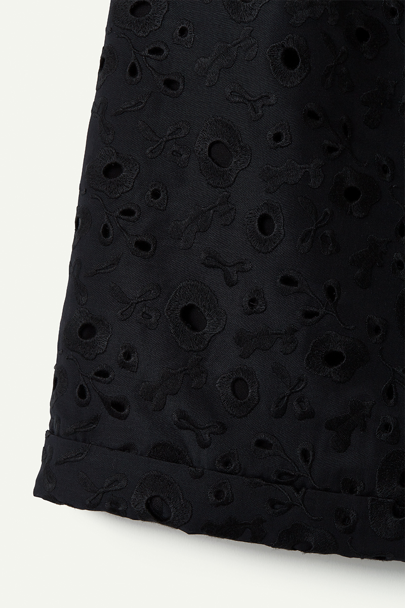 Garden Flower Lace Trousers 詳細画像 Black 3