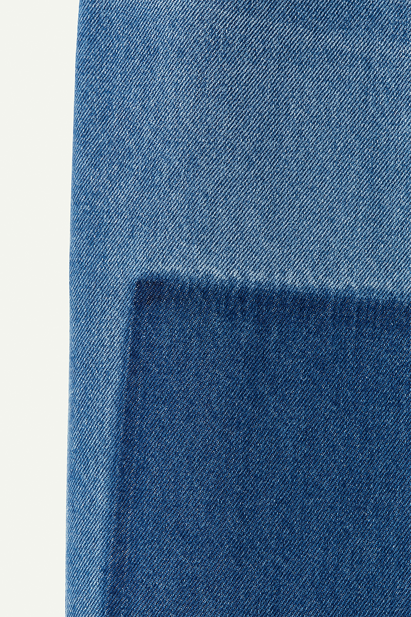 Patched Slim Straight Slit Denim 詳細画像 Mix 2