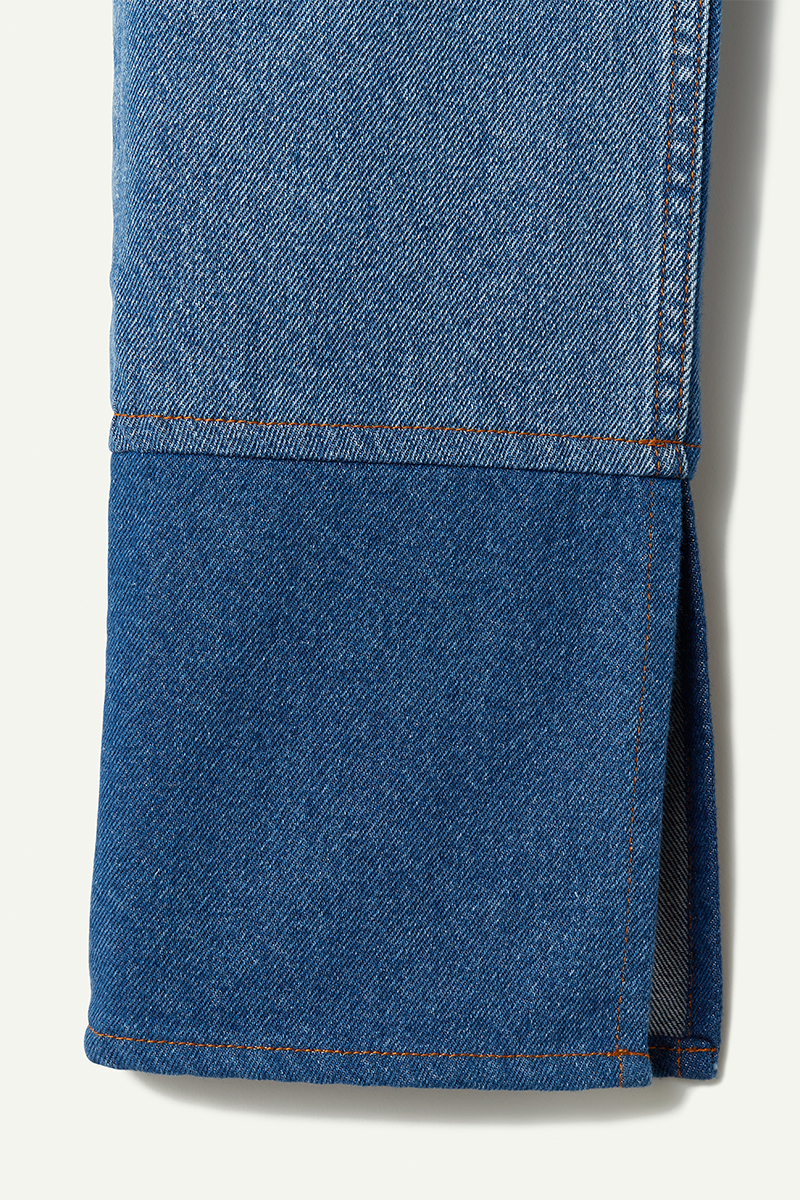Patched Slim Straight Slit Denim 詳細画像 Mix 3