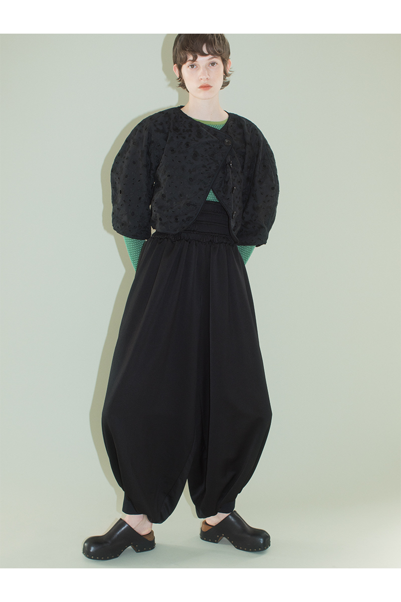 High-rise Balloon Trousers 詳細画像 Black 3