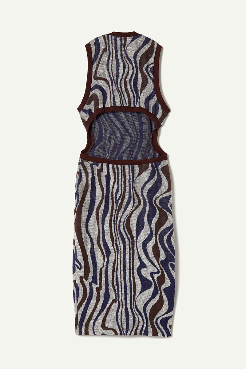 Under the Water Jacquard Dress 詳細画像 Purple 2