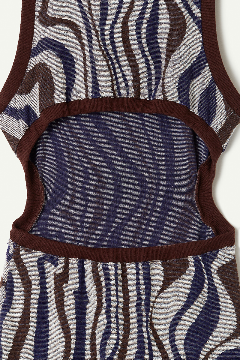 Under the Water Jacquard Dress 詳細画像 Purple 3