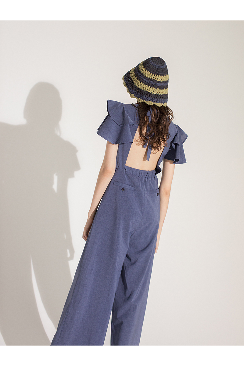 Chrochet Hand Knitted Hat 詳細画像 Blue 2