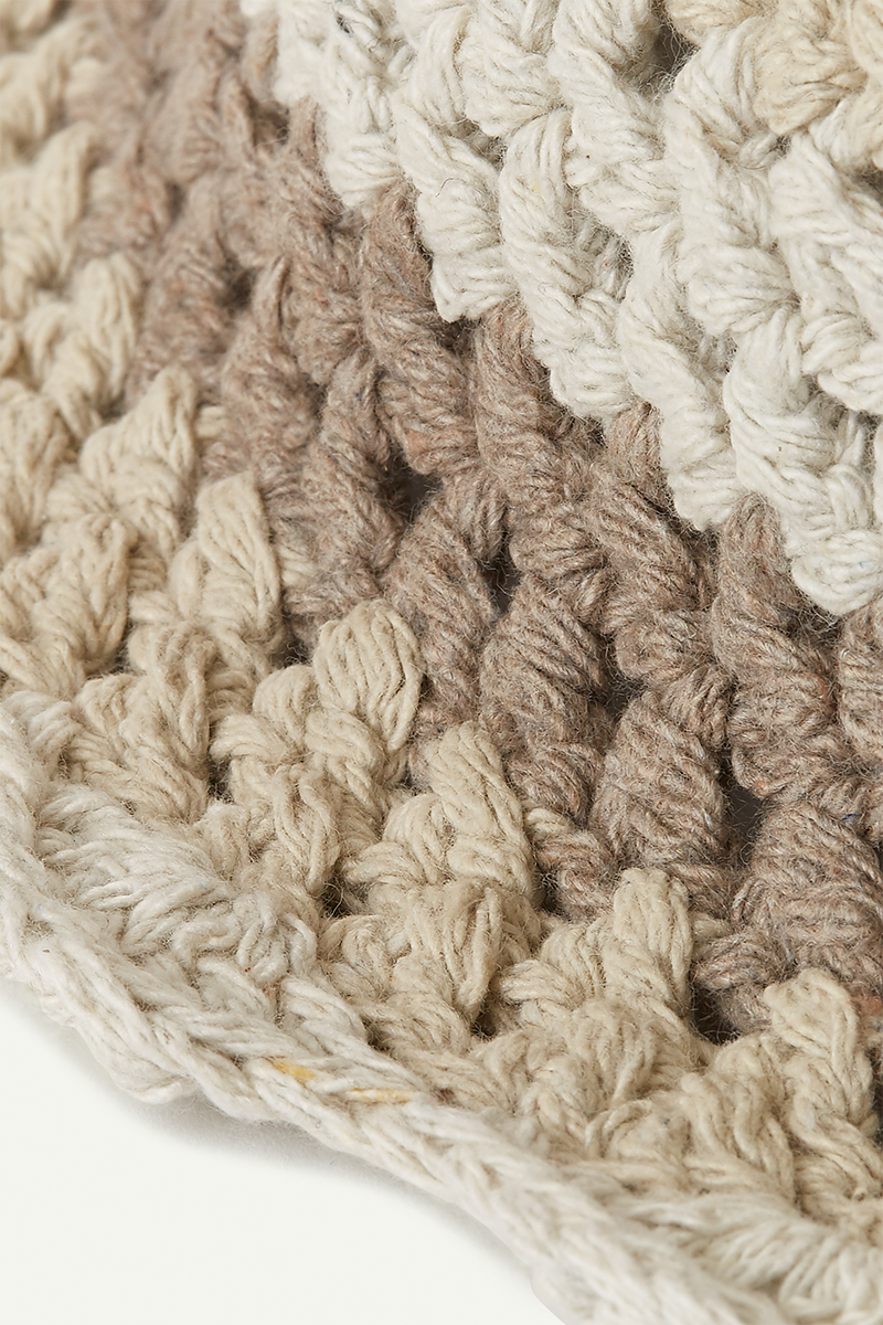 Chrochet Hand Knitted Hat 詳細画像 White 3