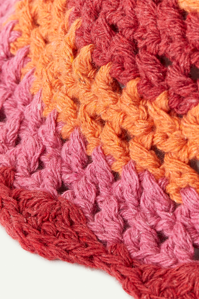 Chrochet Hand Knitted Hat 詳細画像 Pink 3