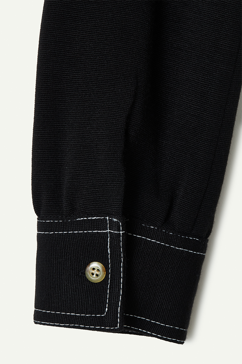 Stitch Long Shirts  詳細画像 Black 5