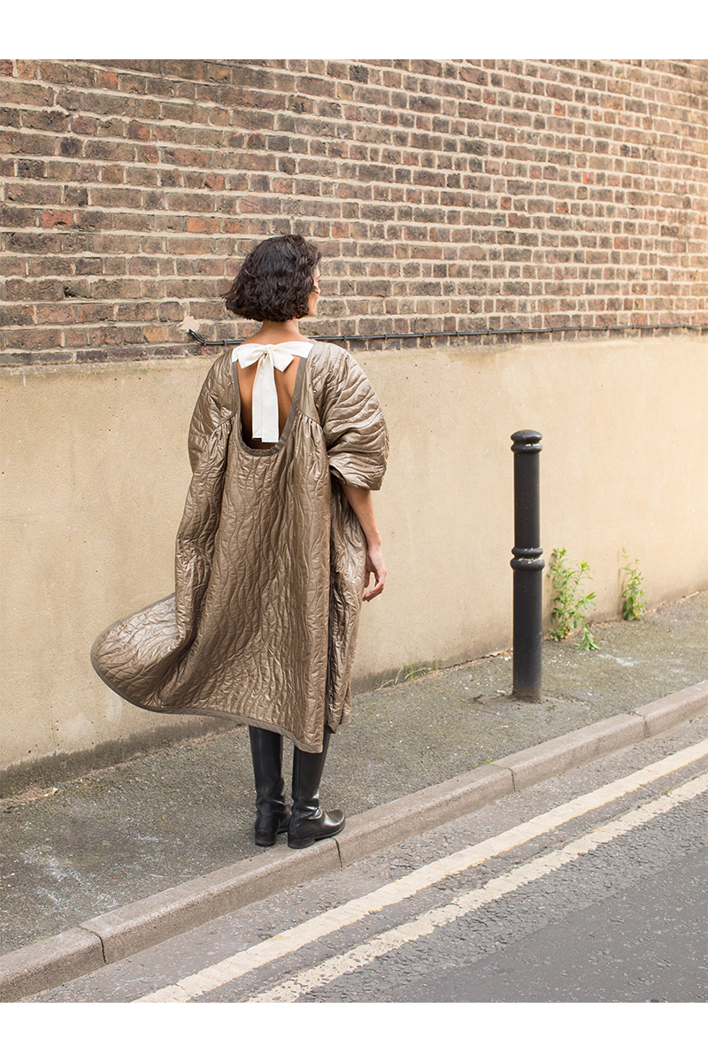 Wave Quilting Dress 詳細画像 Khaki 2