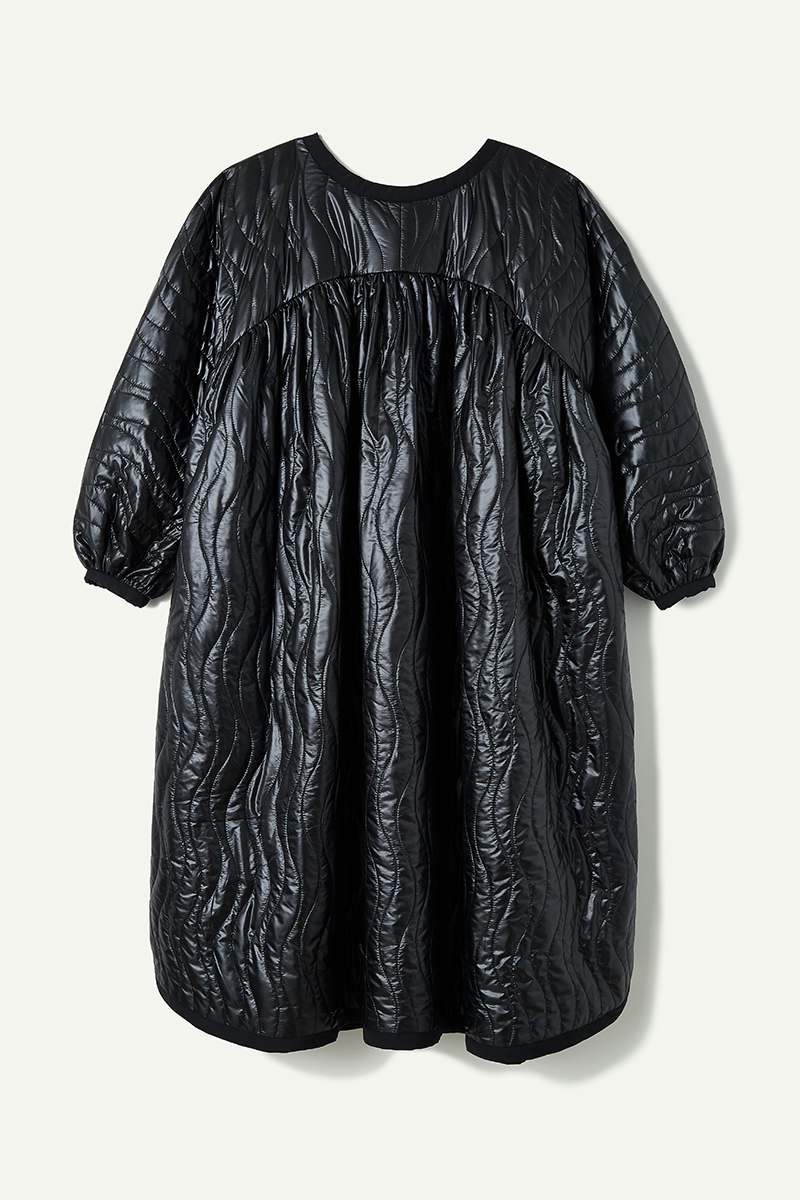 Wave Quilting Dress 詳細画像 Black 1