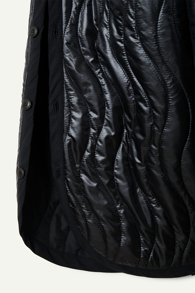 Wave Quilting Dress 詳細画像 Black 4