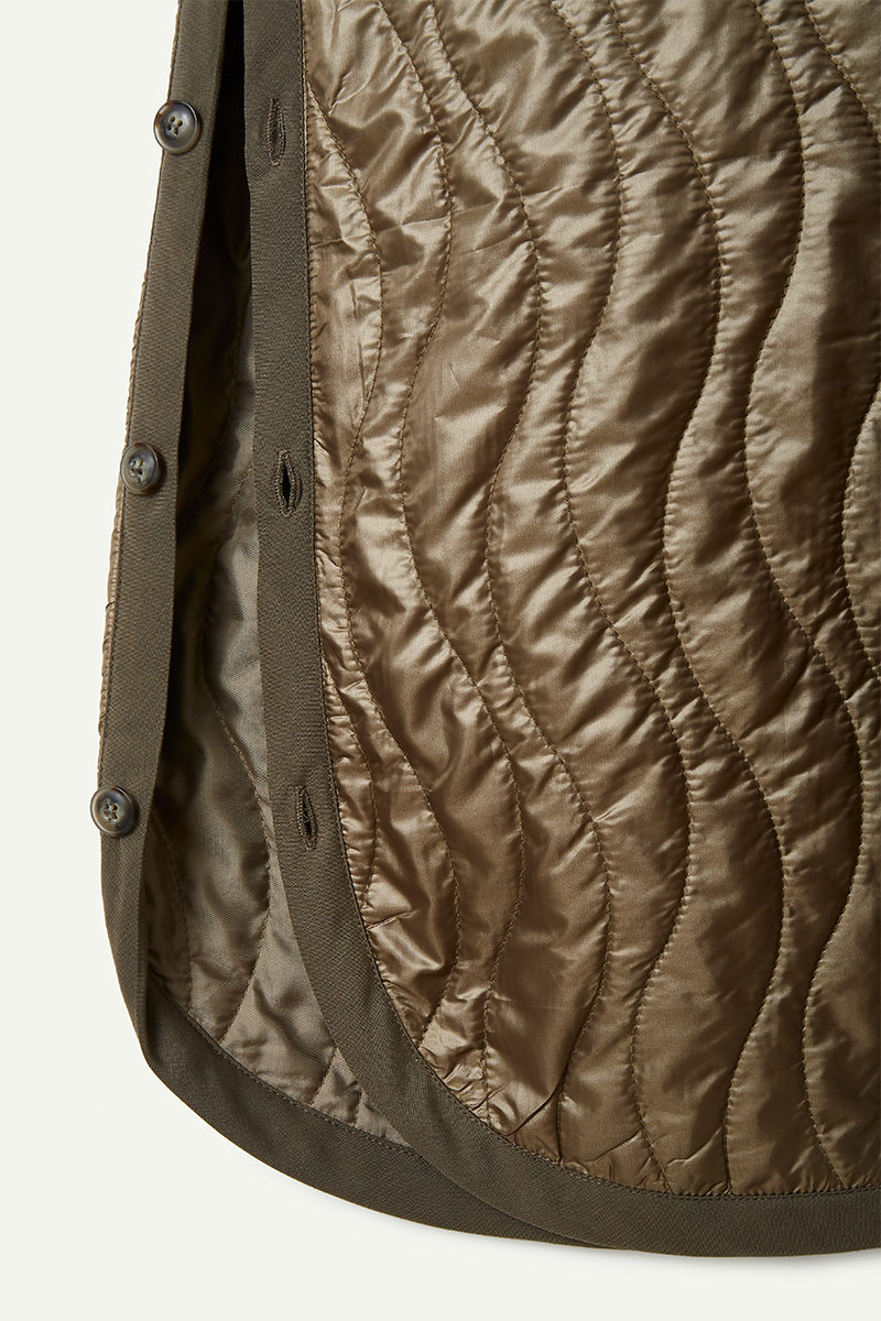 Wave Quilting Dress 詳細画像 Khaki 4