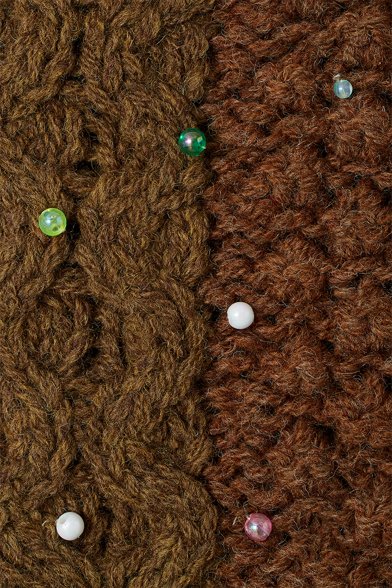 Cable Knit Camisole 詳細画像 Brown 4