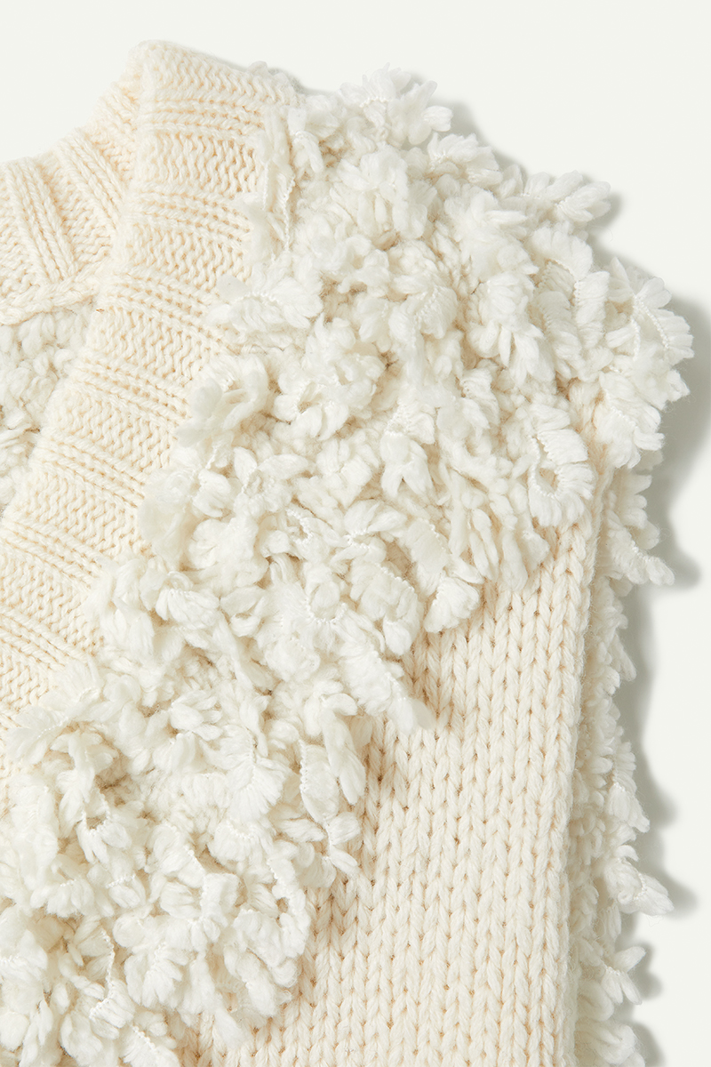 Mix Roop Sleeveless Sweater 詳細画像 White 3
