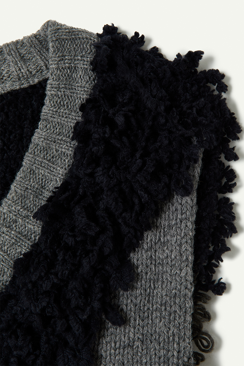 Mix Roop Sleeveless Sweater 詳細画像 Gray 3