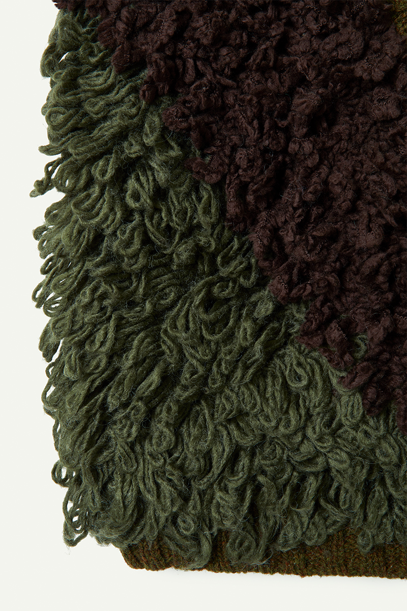Mix Roop Sleeveless Sweater 詳細画像 Khaki 4