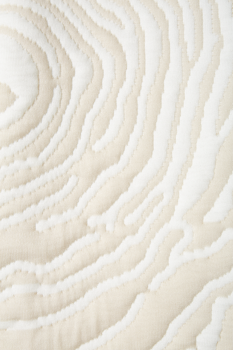 Topography Quilting Knit Jacket 詳細画像 White 3
