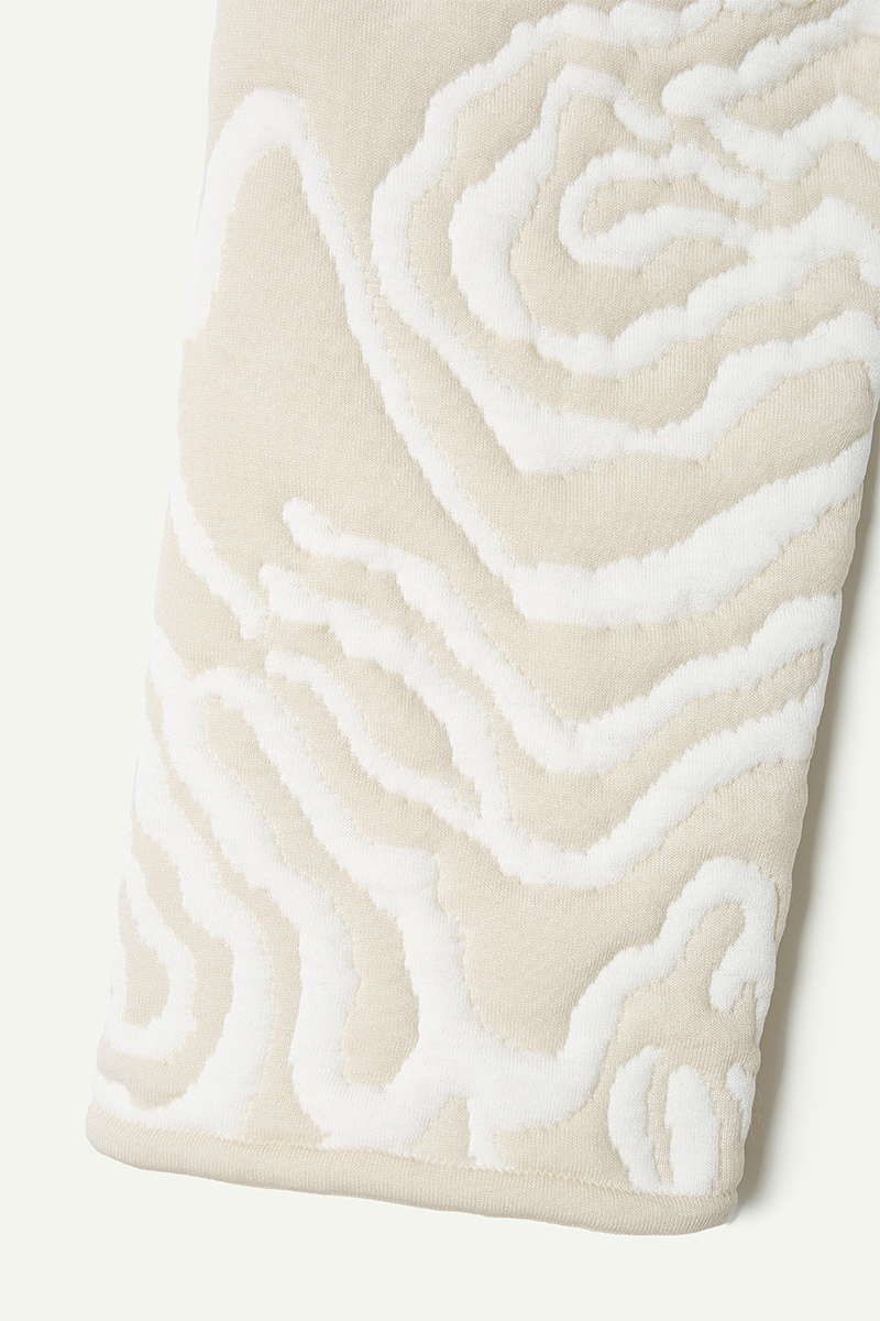 Topography Quilting Knit Jacket 詳細画像 White 4