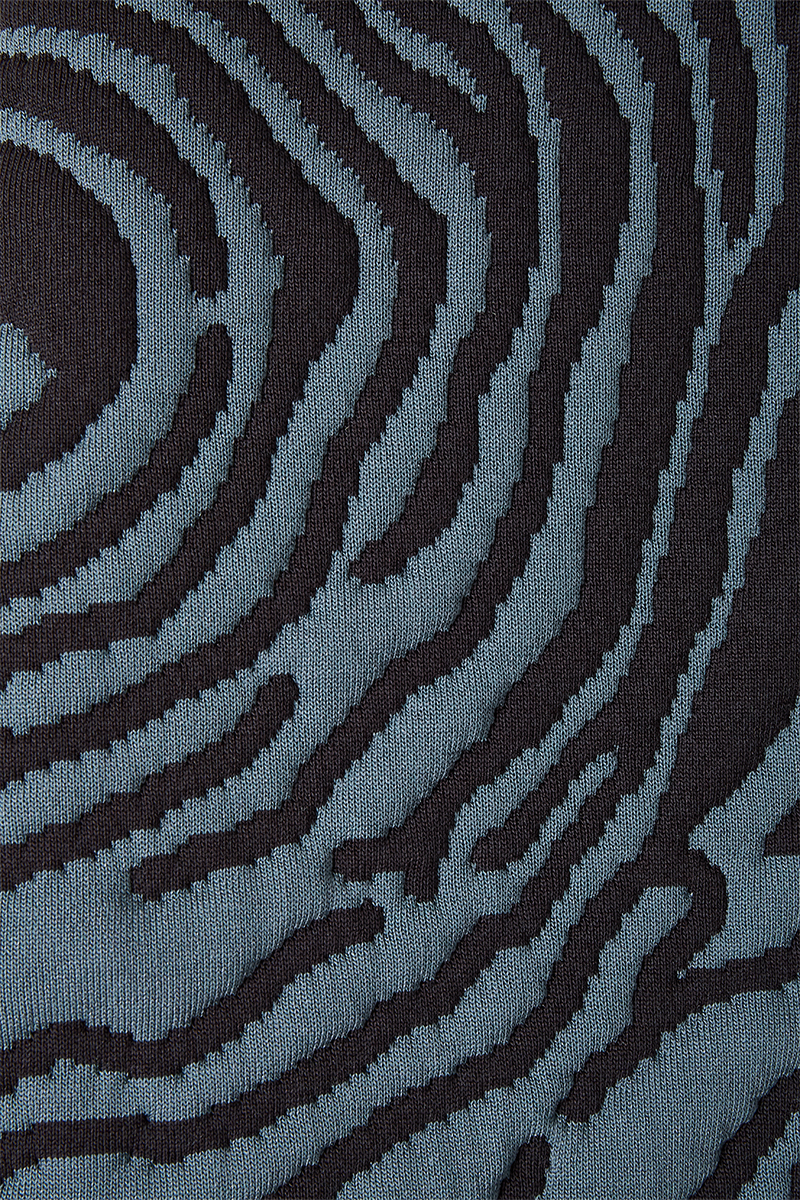 Topography Quilting Knit Jacket 詳細画像 Navy 3
