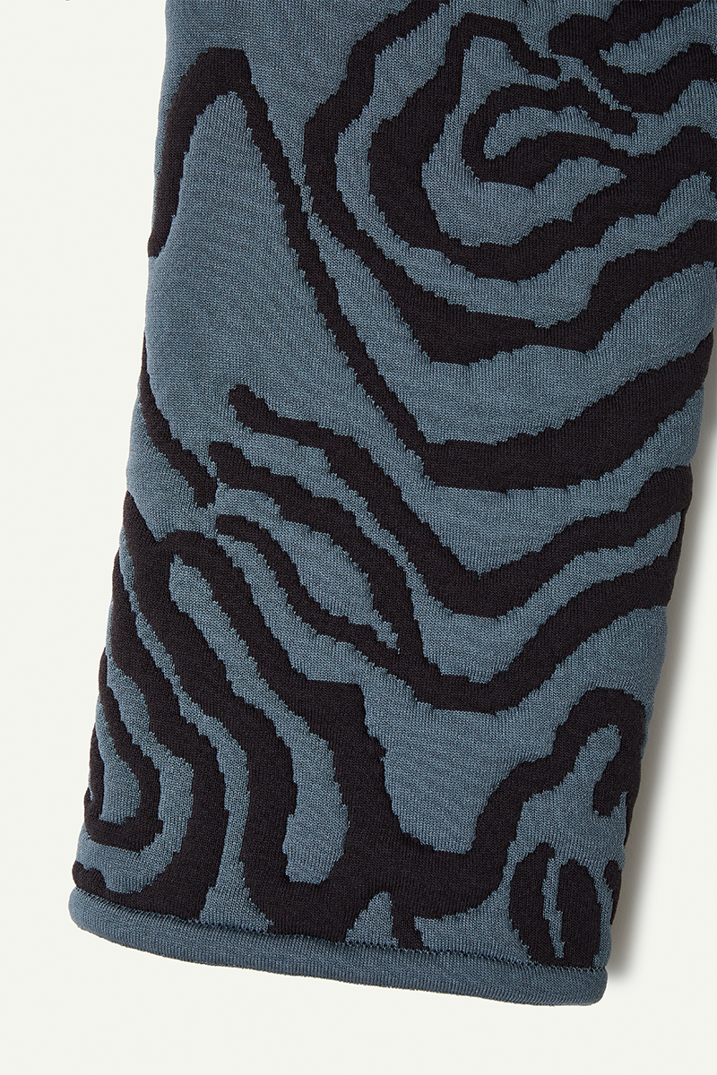 Topography Quilting Knit Jacket 詳細画像 Navy 4