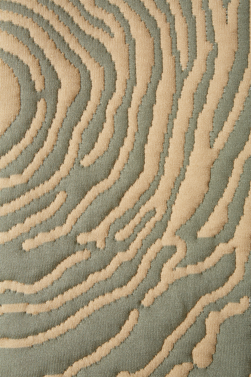 Topography Quilting Knit Jacket 詳細画像 Khaki 3